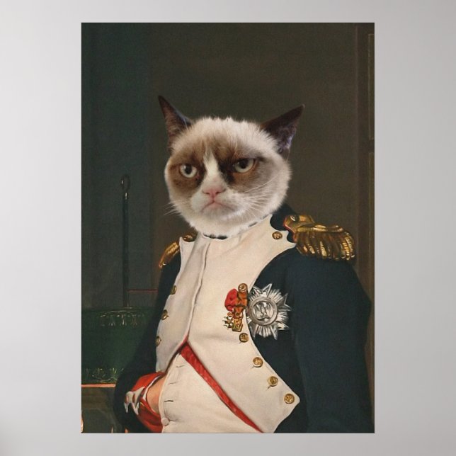 Grumpy Cat Classic Malerei Poster (Vorne)