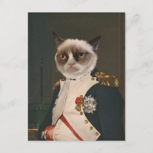 Grumpy Cat Classic Malerei Postkarte