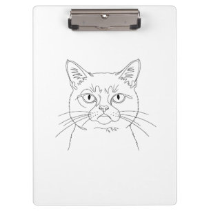 Grumpy Cat Clipboard Klemmbrett