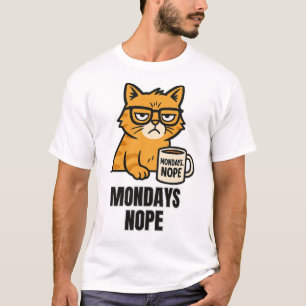 Grumpy Cat Coffee Club: Montags? Nein. T-Shirt