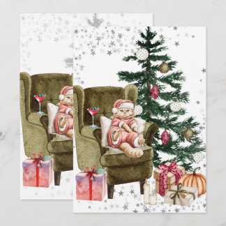 Grumpy Cat Couple Christmas Cards Feiertagskarte