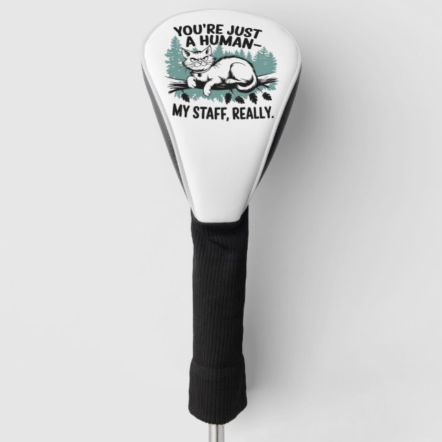Grumpy Cat - 'Du bist nur ein Mensch, meine Mitarb Golf Headcover (Vorderseite)