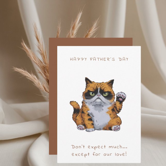 Grumpy Cat Father's Day Card Einladung (Von Creator hochgeladen)