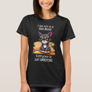 Grumpy Cat Funny Zitat Black T-Shirt