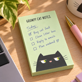Grumpy Cat Haftnotizen Lustig Süß Kawaii Post-it Klebezettel