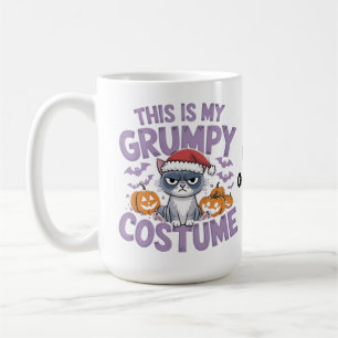 Grumpy Cat Halloween-Kostüm Lustiger Feiertag Tier Kaffeetasse