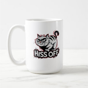Grumpy Cat "Hiss Off" Funny Sarcastic Animal Kaffeetasse