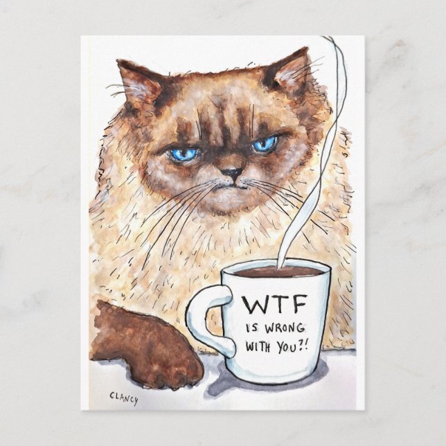 Grumpy Cat Karte (Vorderseite)