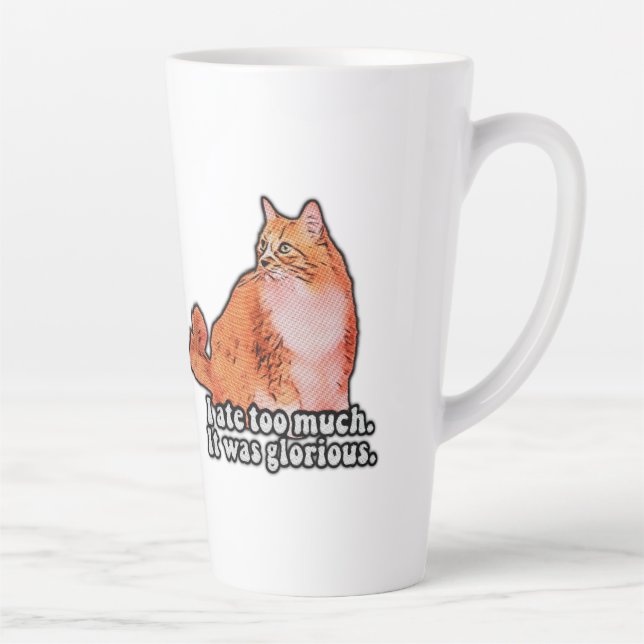 Grumpy Cat Meme für Katzenfreunde und Kittenliebha Milchtasse (Rechts)