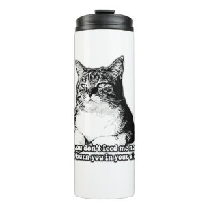 Grumpy Cat Meme für Katzenliebhaber und Besitzer Thermosbecher