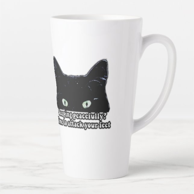 Grumpy Cat Meme für Katzenliebhaber und Kätzchenbe Milchtasse (Rechts)