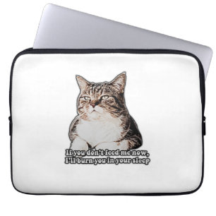 Grumpy Cat Meme für Katzenliebhaber und Katzenbesi Laptopschutzhülle