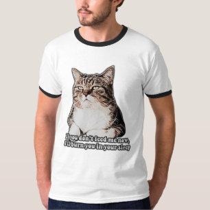 Grumpy Cat Meme für Katzenliebhaber und Katzenbesi T-Shirt