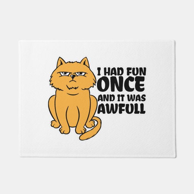 Grumpy Cat - Meme Lustige Katze  Fußmatte (Vorderseite)
