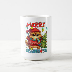 Grumpy Cat miet fröhliche Weihnachtskissmyass Kaffeetasse