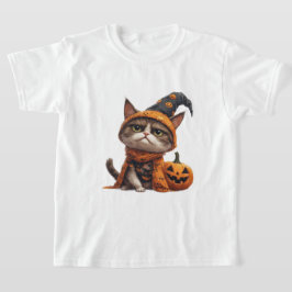 Grumpy Cat Mit Jack O Lantern Begleiter 🎃 T-Shirt