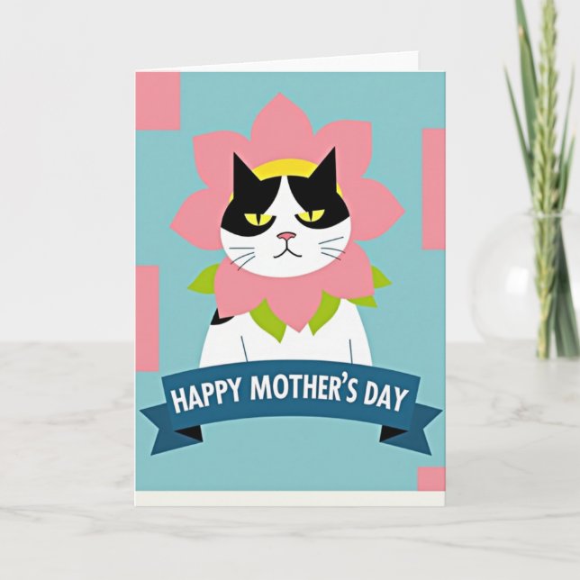 Grumpy Cat Mothers Day Card Karte (Vorderseite)