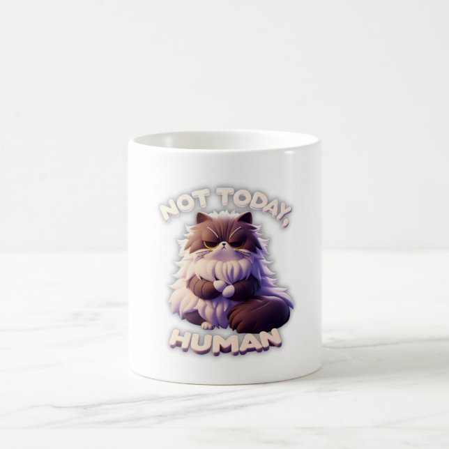 Grumpy Cat "Not Today, human" Funny Coffee Tasse (Mittel)