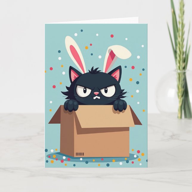 Grumpy Cat Party Time Card Karte (Vorderseite)