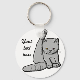 Grumpy Cat Personalisiert Schlüsselanhänger