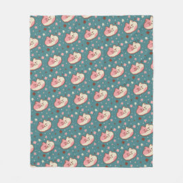 GRUMPY CAT PIXEL ART PATTERN DESIGN BABY BLANKET FLEECEDECKE