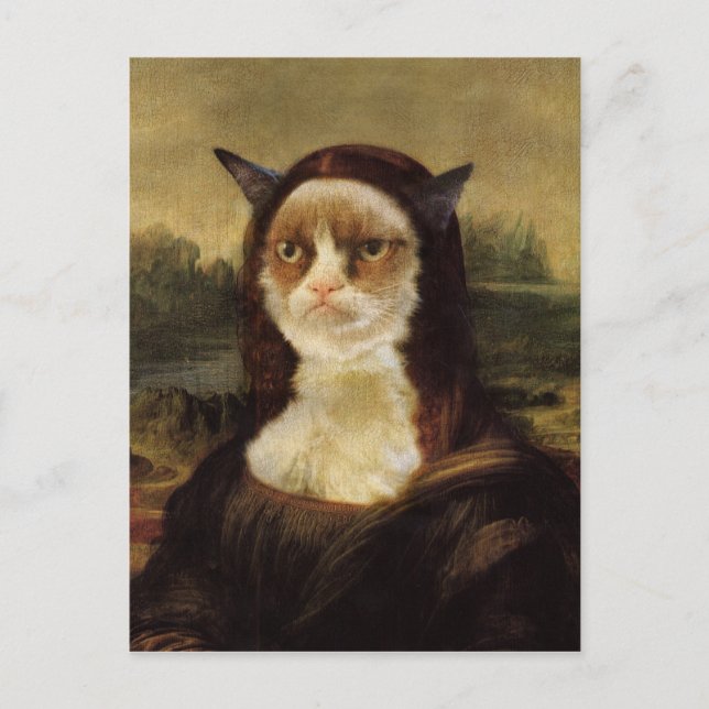 Grumpy Cat Postkarte (Vorderseite)