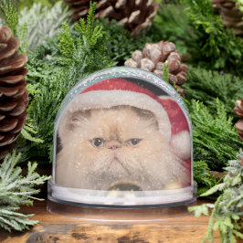 Grumpy Cat Santa Merry Christmas Schneekugeln
