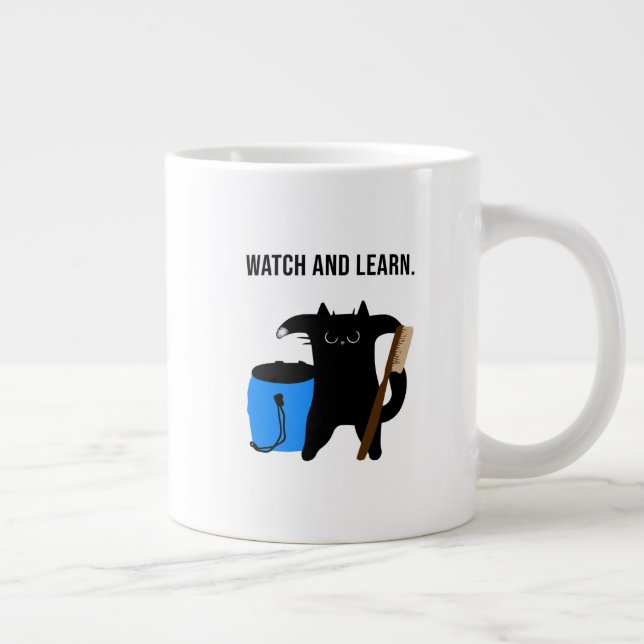 Grumpy Cat Teaches Climbing Collection Jumbo-Tasse (Rechts)