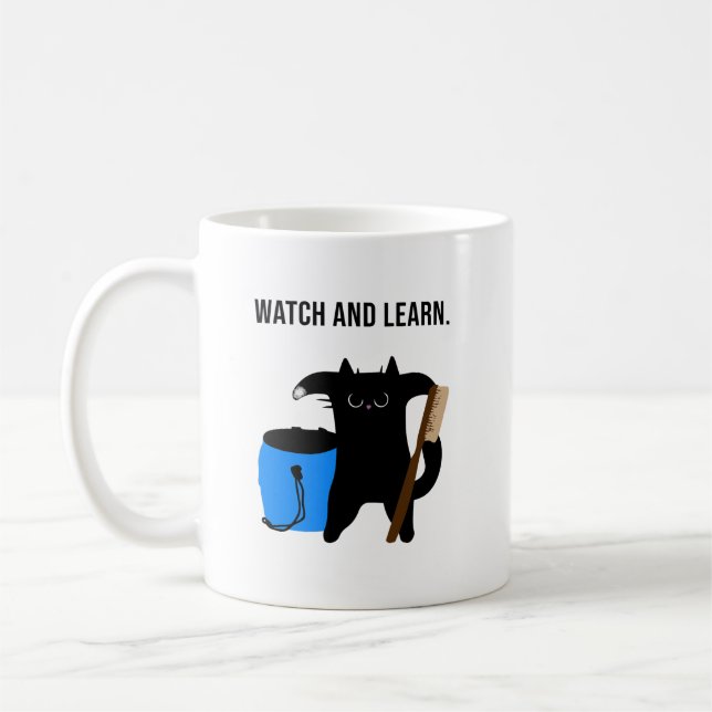 Grumpy Cat Teaches Climbing Collection Kaffeetasse (Links)