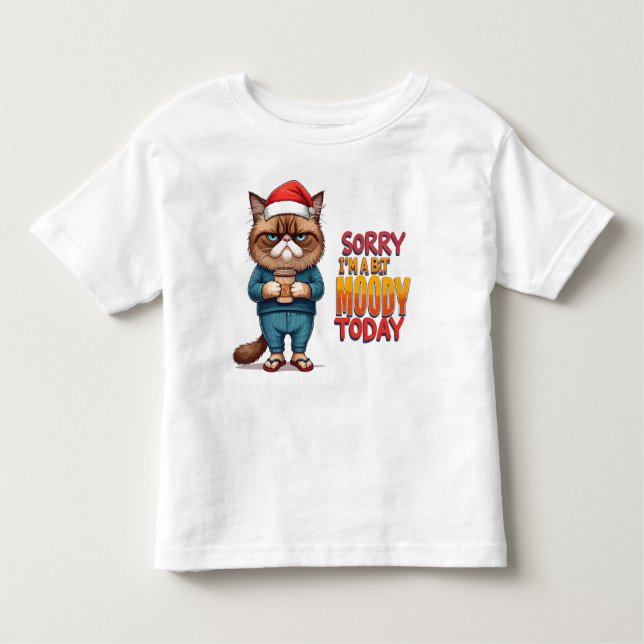 Grumpy Cat Weihnachtszeit Kleinkind T-shirt (Vorderseite)