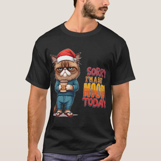 Grumpy Cat Weihnachtszeit T-Shirt (Vorderseite)