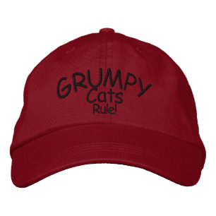 Grumpy Cats Bestickte Baseballkappe