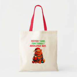 Grumpy Cats Weihnachtsgeist: Festlich, aber NICHT  Tragetasche