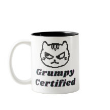 "Grumpy Certified" Funny Cat Meme Design