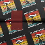 Grumpy Christmas Cat auf der Naughty List Seidenpapier<br><div class="desc">Diese grausame Weihnachtskatze ist auf der unanständigen Liste des Weihnachtsmannes und stolz darauf! Diese lustige saisonale Grafik verleiht Ihrer Wohngestaltung eine niedliche Touch. Auch für Kinder und Katzenliebhaber ist es eine tolle Ergänzung zu Weihnachtsgeschenken!</div>