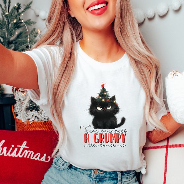 Grumpy Christmas Cat T - Shirt (Von Creator hochgeladen)
