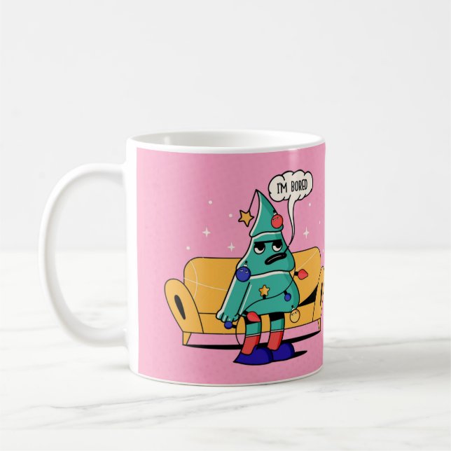 GRUMPY CHRISTMAS ILLUSTRATION "SCHRIFTART & BACK"  KAFFEETASSE (Links)