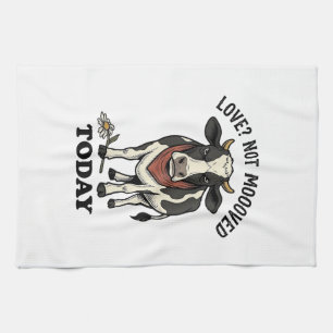 Grumpy Cow Valentine mürrisches Bauernhof Humor Sh Geschirrtuch