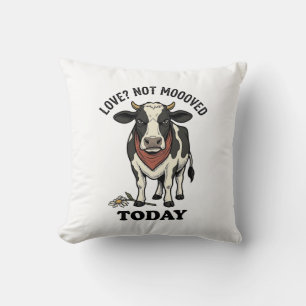 Grumpy Cow Valentine mürrisches Bauernhof Humor Sh Kissen