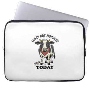 Grumpy Cow Valentine mürrisches Bauernhof Humor Sh Laptopschutzhülle