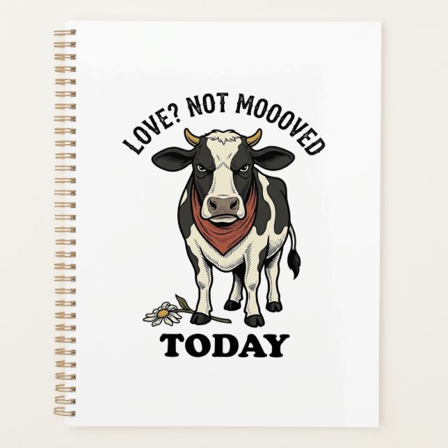 Grumpy Cow Valentine mürrisches Bauernhof Humor Sh Planer (Vorderseite)