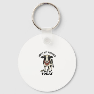 Grumpy Cow Valentine mürrisches Bauernhof Humor Sh Schlüsselanhänger