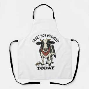 Grumpy Cow Valentine mürrisches Bauernhof Humor Sh Schürze