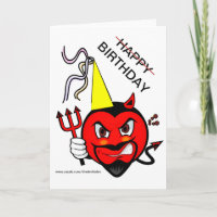 Grumpy Devil Happy Birthday Card