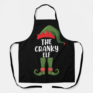 Grumpy Elf Familie Übereinstimmende Gruppe Weihnac Schürze
