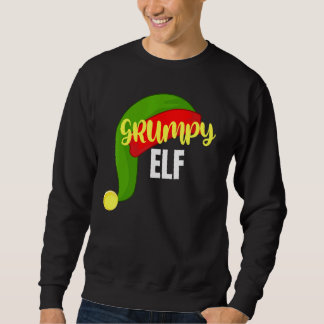 Grumpy Elf Matching Family Group Weihnachts-Party  Sweatshirt