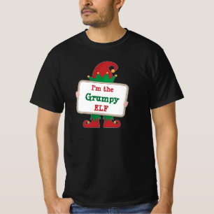 Grumpy Elf   Personalisierter Weihnachtself-T - Sh T-Shirt
