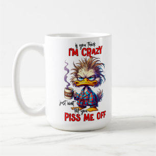 Grumpy-Ente Sarkastischer-Kaffee-Spruch Kaffeetasse