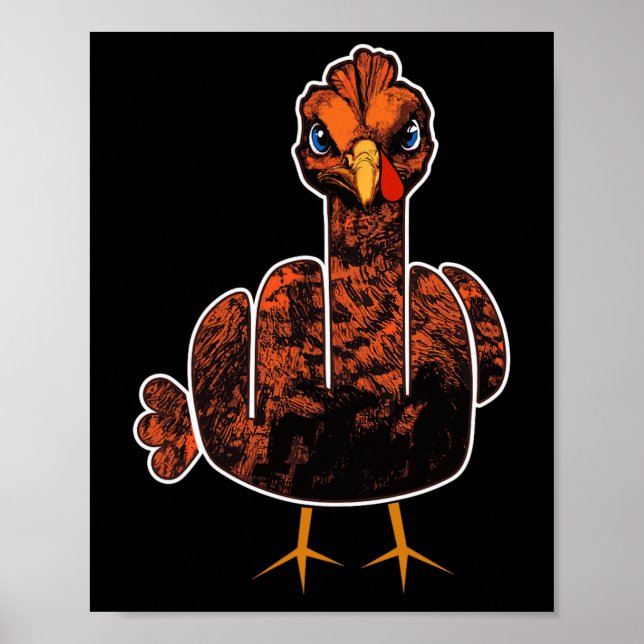 Grumpy Erntedank Türkei Poster (Vorne)