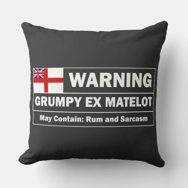 Grumpy ex Matelot Kissen (Vorderseite)